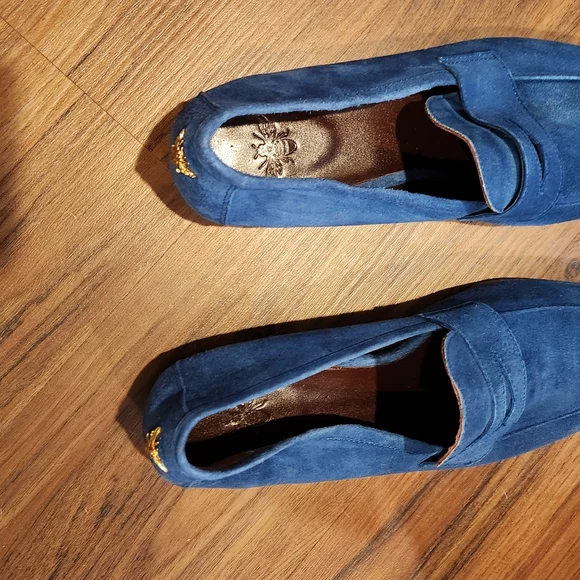 Women's Bougeotte Suede Slip On Penny Loafers - Picture 6 of 6